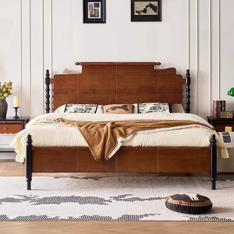 

1.8 meters American double bed master bedroom North American ash wood bed