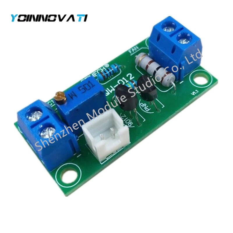 YT DC 12V Intelligent Fan Temperature Controller Fan Control Board for PC Temperature Linear Adjustable 4 Gears