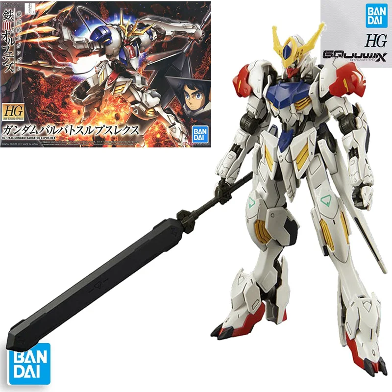 

Bandai натуральная HG GUNDAM BARBATOS LUPUS REX фигурки игрушки для мальчиков детский подарок Коллекционная сборная модель оригинальные украшения