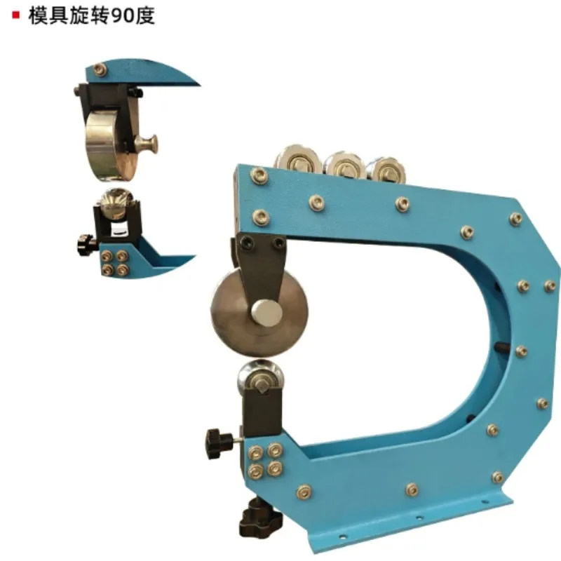Metal Shaping Benchtop English Wheel, 305mm Throat Depth, 90° Rotatable Rollers, For 1.5mm Mild Steel Panel Fabrication