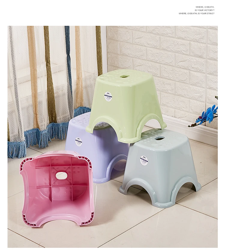 

bathroom benches Thickened plastic stools, household children's small stools, square stools, creative and fashionable