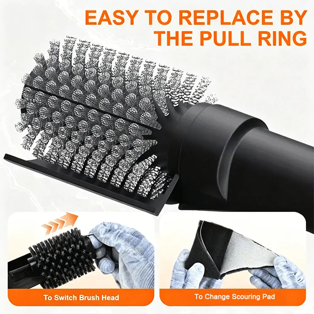 BBQ Grill Brush 3-Speed Settings Electric Grill Brush,180° Adjustable Head,90 Mins Grill Cleaner for Outdoor Griddles Smokers image 6