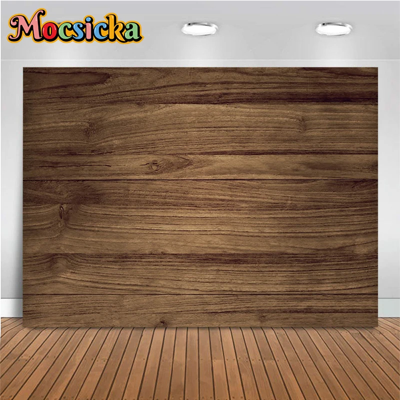 

Mocsicka Backgrounds Photography Shooting Props Wedding Birthday Party Supplies Wood Floor Adult Children Photo Backdrops Studio