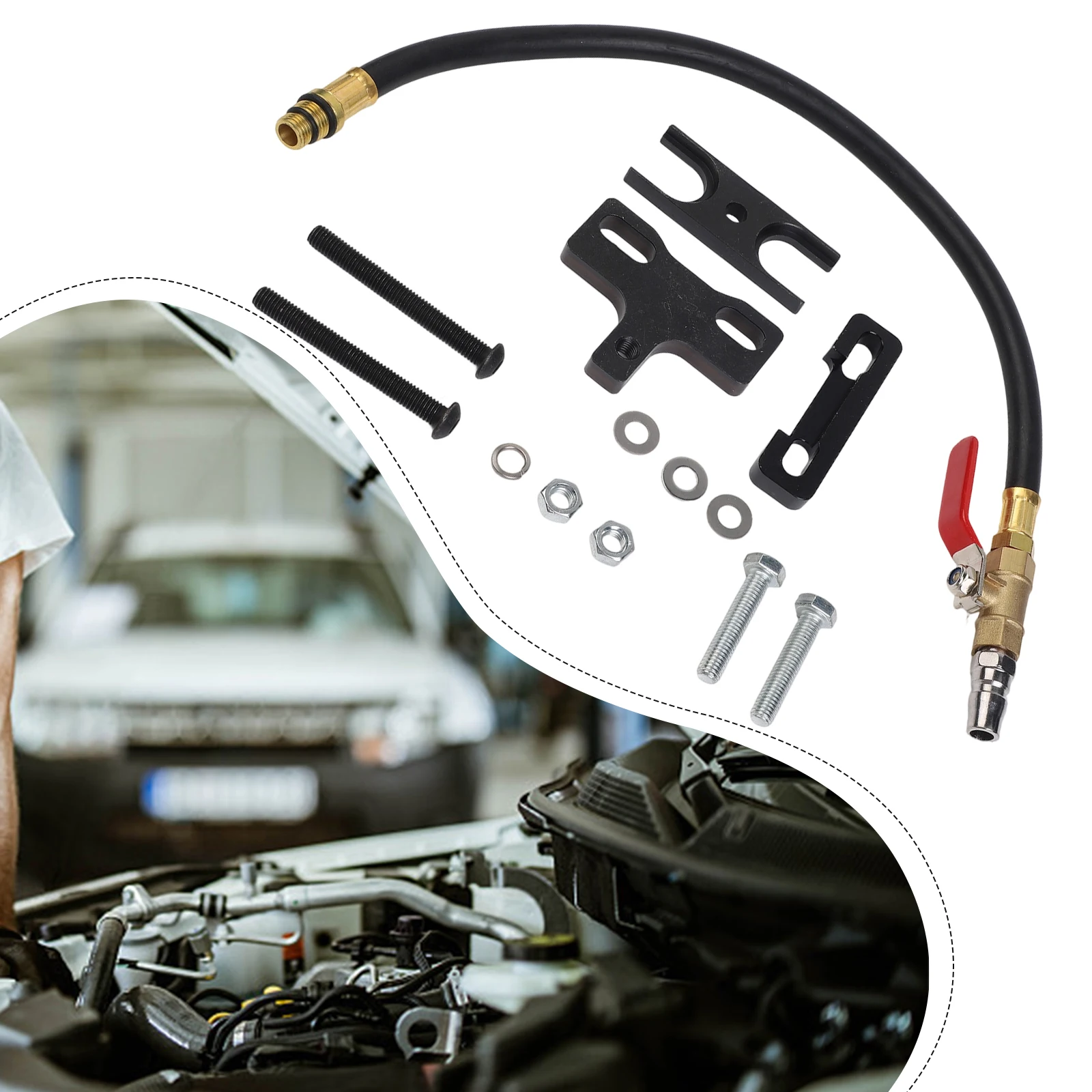 Valve Spring Compression Tool with Flexible Hose for Chevrolet Engine Models LS1 LS3 LS6 4 8 5 3 5 7 6 0 6 2 OEM 67605
