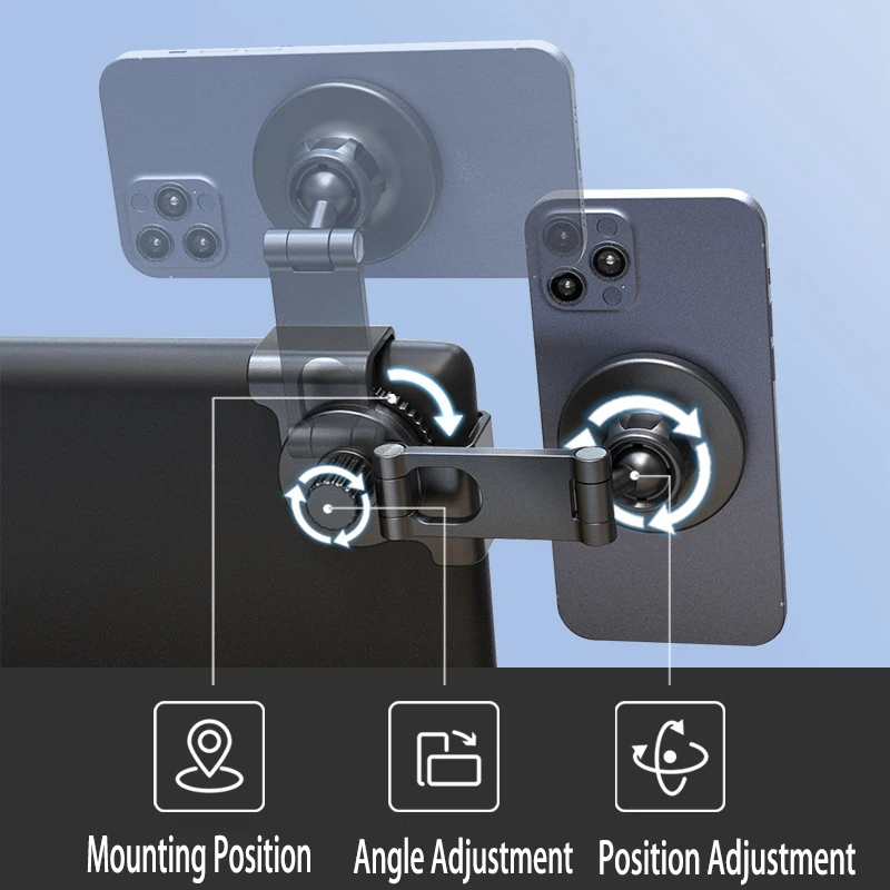 Per Tesla Model 3 X Y S BYD Center Control Display Slide Rail supporto per telefono supporto magnetico per telefono da auto per iPhone 15 14 13 12