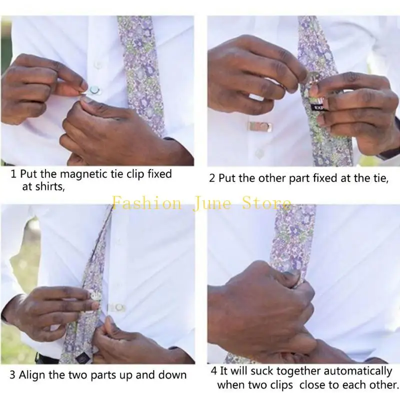 N5KA Invisible Tie Clip Stainless Steel Jewelry Men Keep Necktie in Place