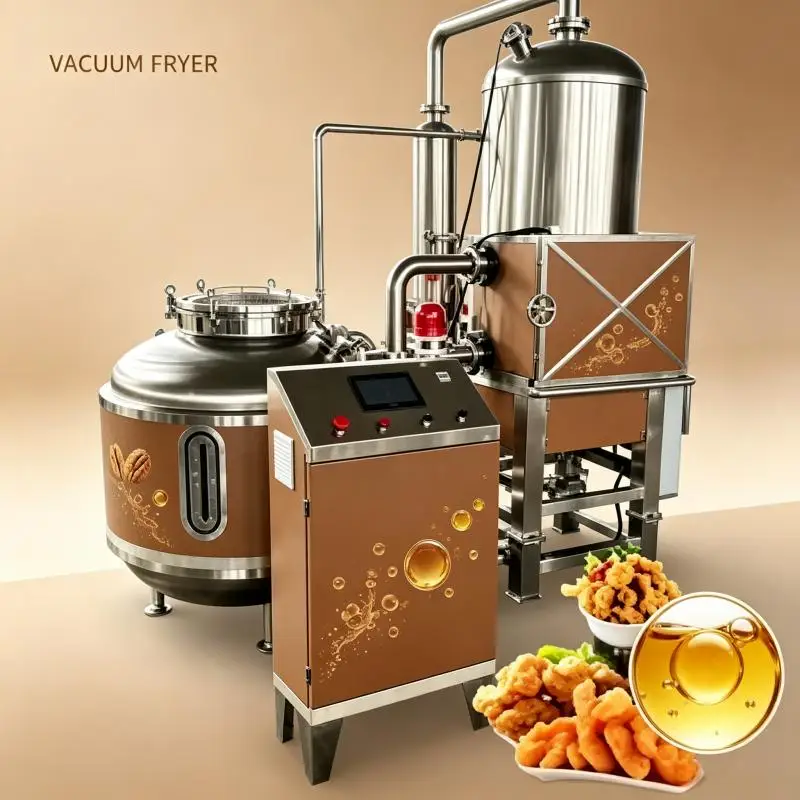 Industrial Commercial Vacuum Frying Machine For Potato Banana Plantain Apple Fruit And Vegetable Chips