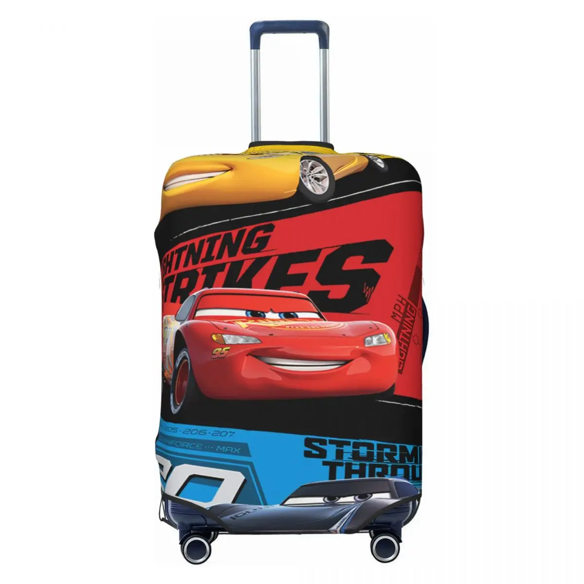 

Cars Racer Lightning McQueen Luggage Cover Elastic Cartoon Travel Suitcase Protective Covers Suit For 18-32 inch