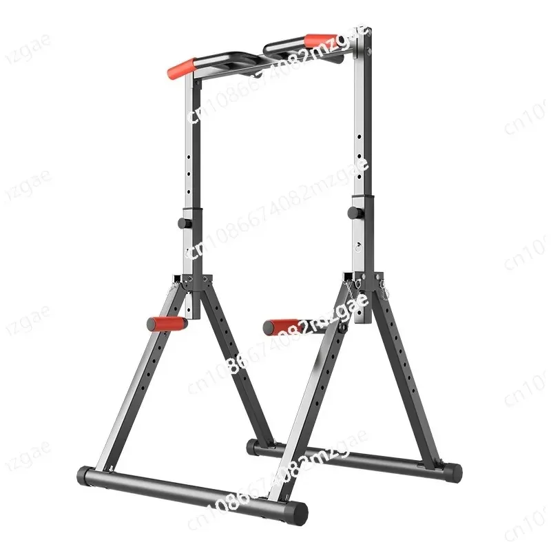 Floor standing folding single and double bars, multifunctional home courtyard steel pipe telescopic non punching fitness stand