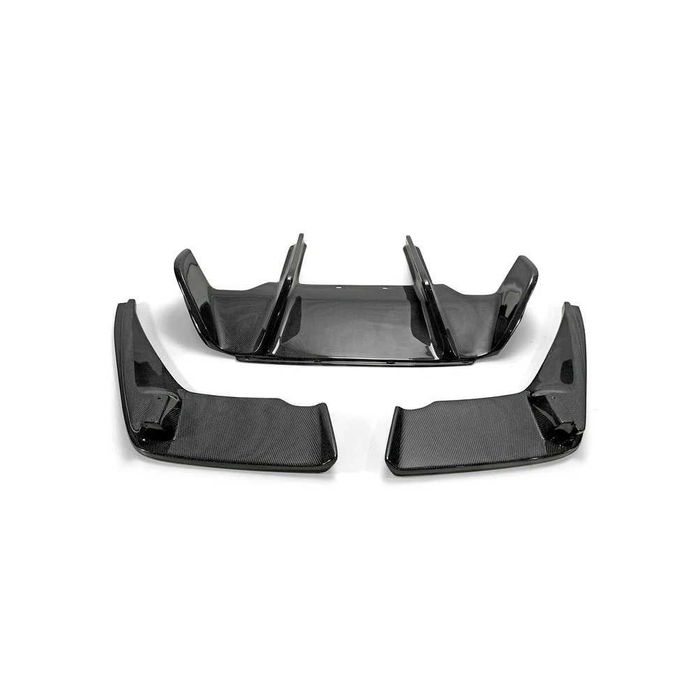 Carbon Fiber Car Rear Diffuser Lip Splitters For BMW 6 Series F12 F13 F06 M6 2013-2016 M Style Guard Bumper Aprons Spoiler Cover