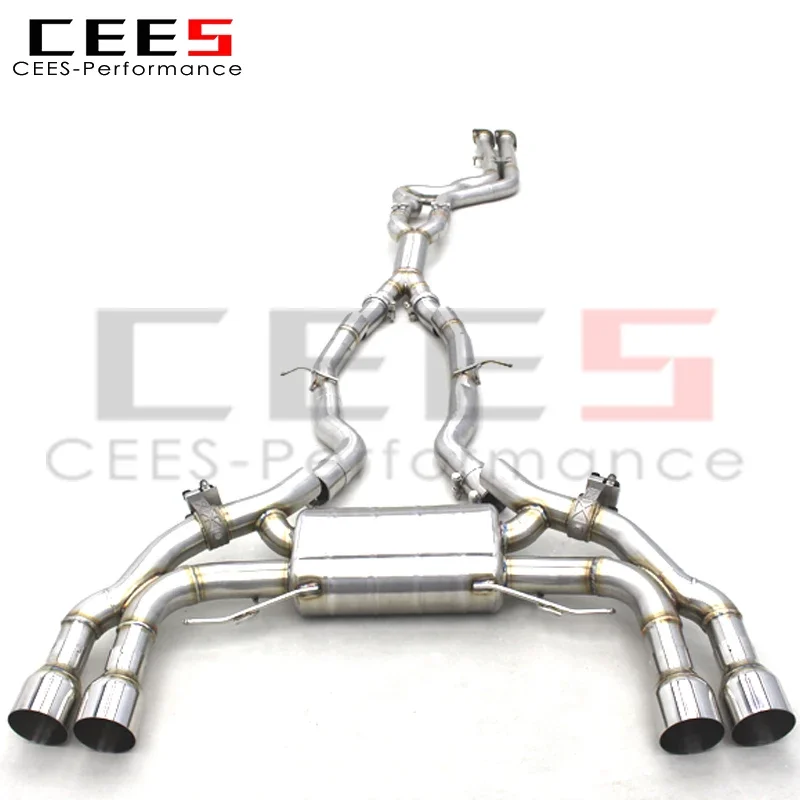 

CEES глушитель Catback выхлопная система для BMW X3M/X4M F97/F98 3.0T 2019-2023 SS304 гоночная выхлопная система из нержавеющей стали