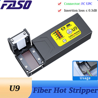 FASO U9 Fiber Thermal Stripper Pliers Heated Optical Wire Stripping Slitter Ribbon Fiber Hot Stripper Cable Fusion Tool