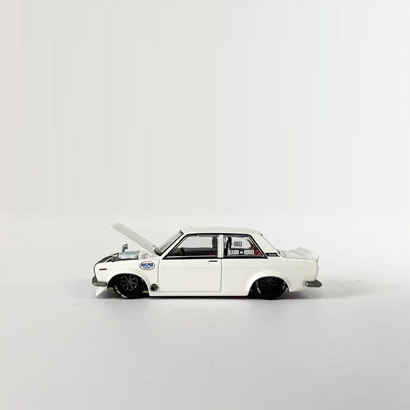 MINIGT+Kaido House 1:64 Modellauto Datsun 510 Street Nismo V2 Legierung offene Motorhaube Fahrzeug # KHMG122