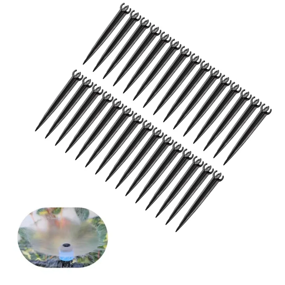 30-Pack Adjustable 14 Drip Irrigation Support Stakes For Efficient Gardening Hose Joint Support Home Pipe Tool