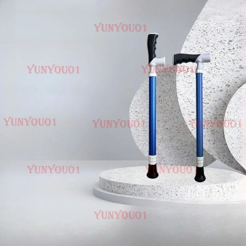 

Titanium Alloy Mountaineering Stick Can Be Converted Handle To Adjust The Height, Anti-skid Elderly Crutches Assist Walking