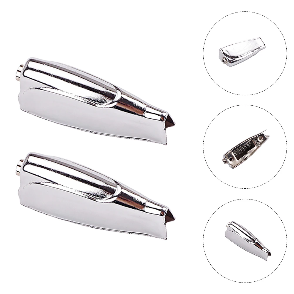 

2 Pcs Drum Set Ear Snare Hardware Metal Claw Hook Iron Single-end Lug Parts Connector