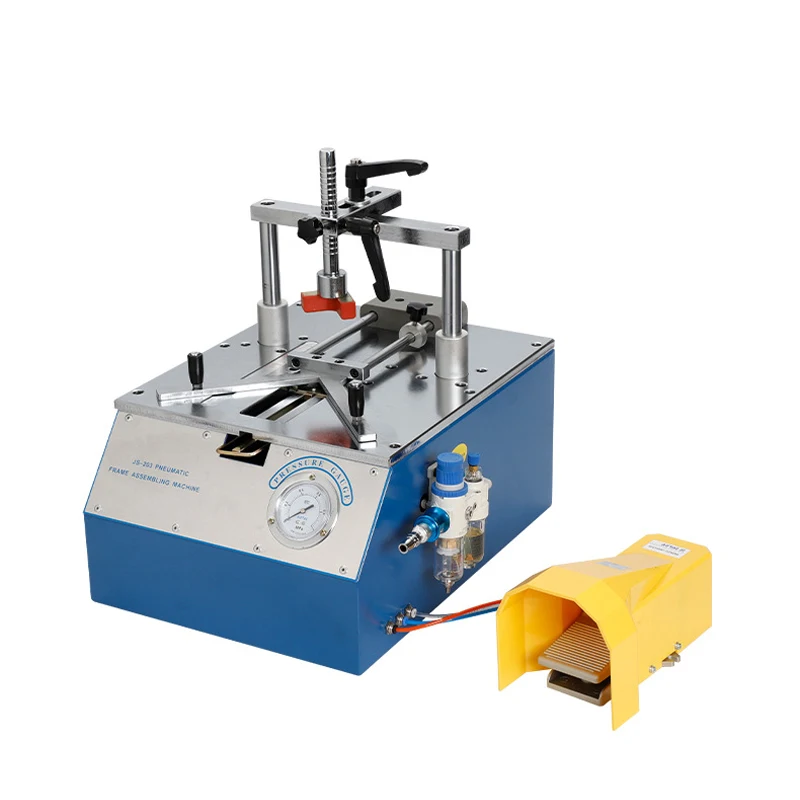 110mm Bench-Top Type Picture Frame Underpinner 0.6-0.8 MPa Working Pressure Desktop Pneumatic Nail Angle Machine