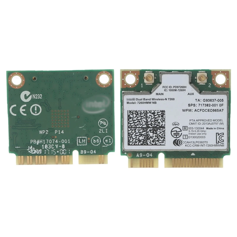 7260 7260NB 7260HMW-NB D5QC 用ハーフ Pci-e ネットワーク カード 300Mb ミニ Wifi アダプター