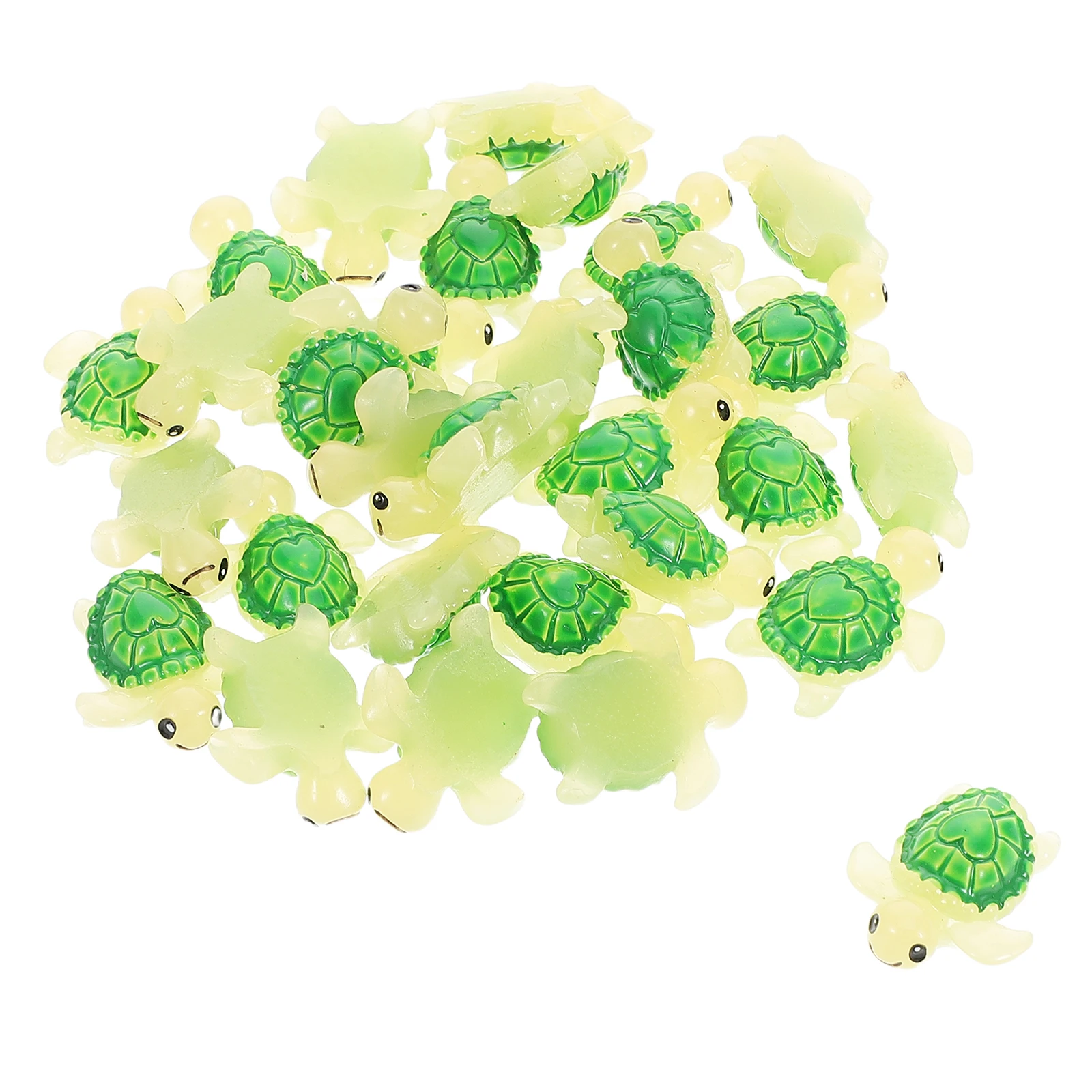 

Miniature Sea Turtle Statue Dollhouse Accessories Green Resin Cute Tiny Tortoise