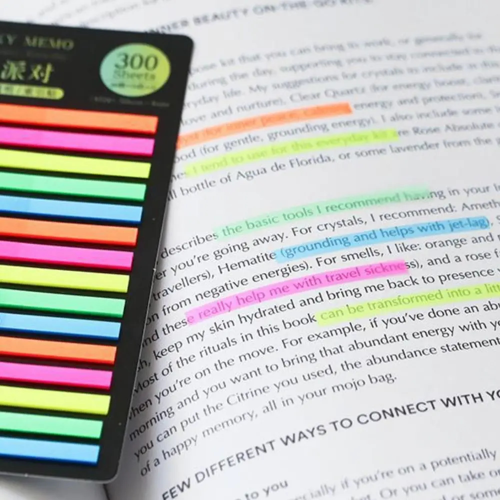 300 แผ่นอุปกรณ์สํานักงานนักเรียน Sticky Notes เครื่องเขียนโพสต์ Sticky Notes อ่านป้ายสติกเกอร์ดัชนีป้ายบุ๊คมาร์ค