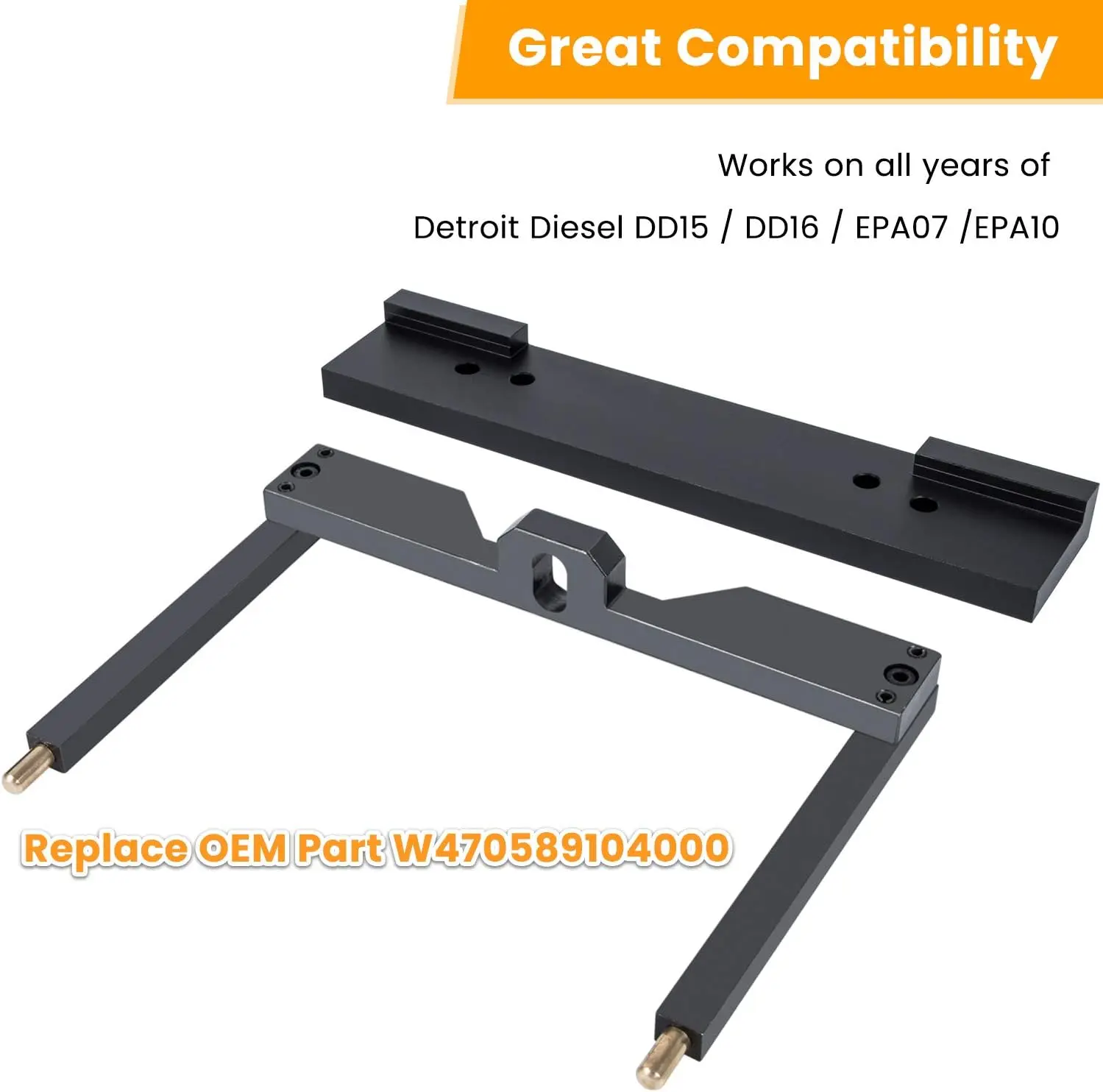 TM for Detroit Diesel DD15 DD16 Engine Brake Adjustment Tools 4.6MM/4.1MM+Camshaft Timing Tool+TDC Locating Pin W470589104000