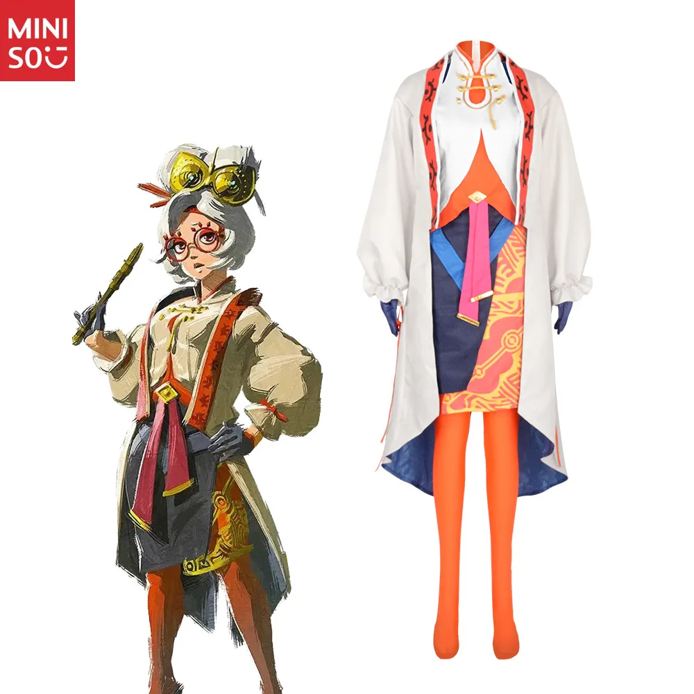 

Miniso Zelda Tears of the Kingdom Cosplay, Purah Game Same Costume Outfit