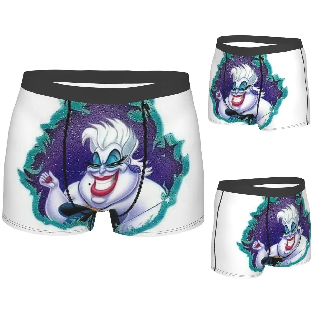 

Boxer Underpants Shorts Villains Ursula Panties Male Soft Underwear for Homme Man Boyfriend Gift
