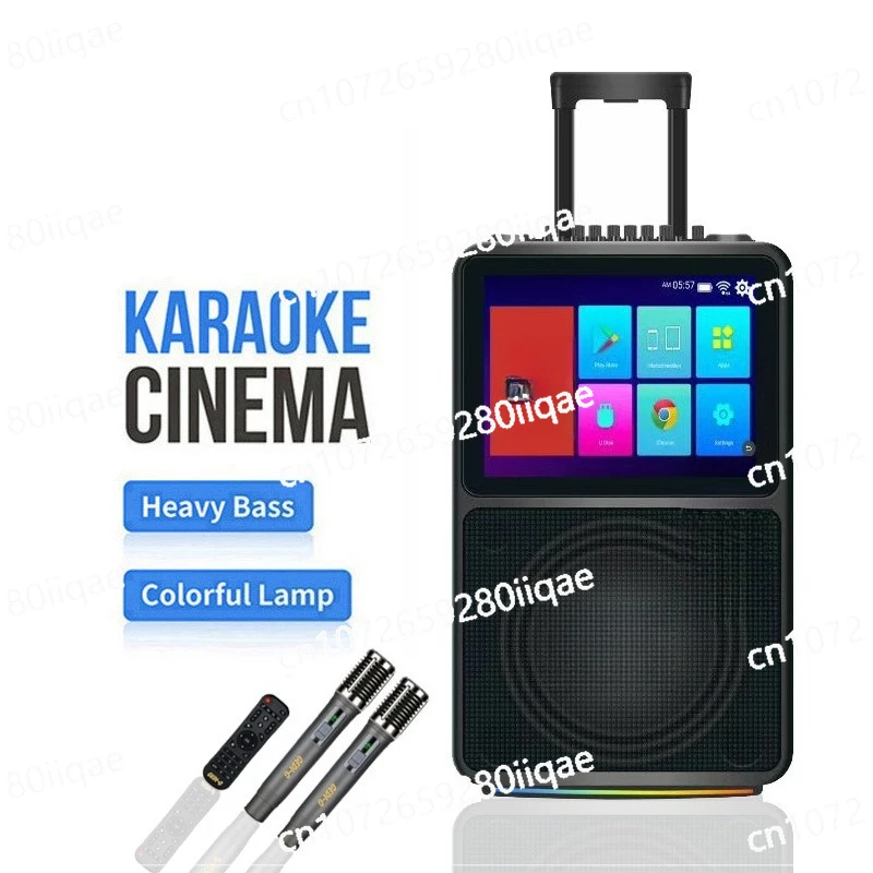 New Karaoke audio with screen, outdoor square dance, high volume and subwoofer, home all-in-one Bluetooth speaker