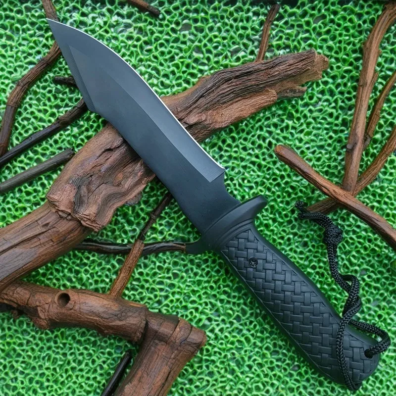 Outdoor Camping Straight Knife Portable High Hardness Knife Outdoor Straight Knife Portable