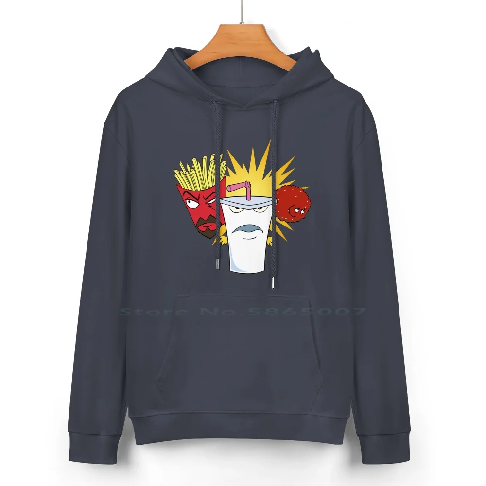 Aqua Teen Hunger Force Pure Cotton Hoodie Sweater 24 Colors Athf Aqua Teen Hunger Force Master Shake Frylock Meatwad Adult Swim