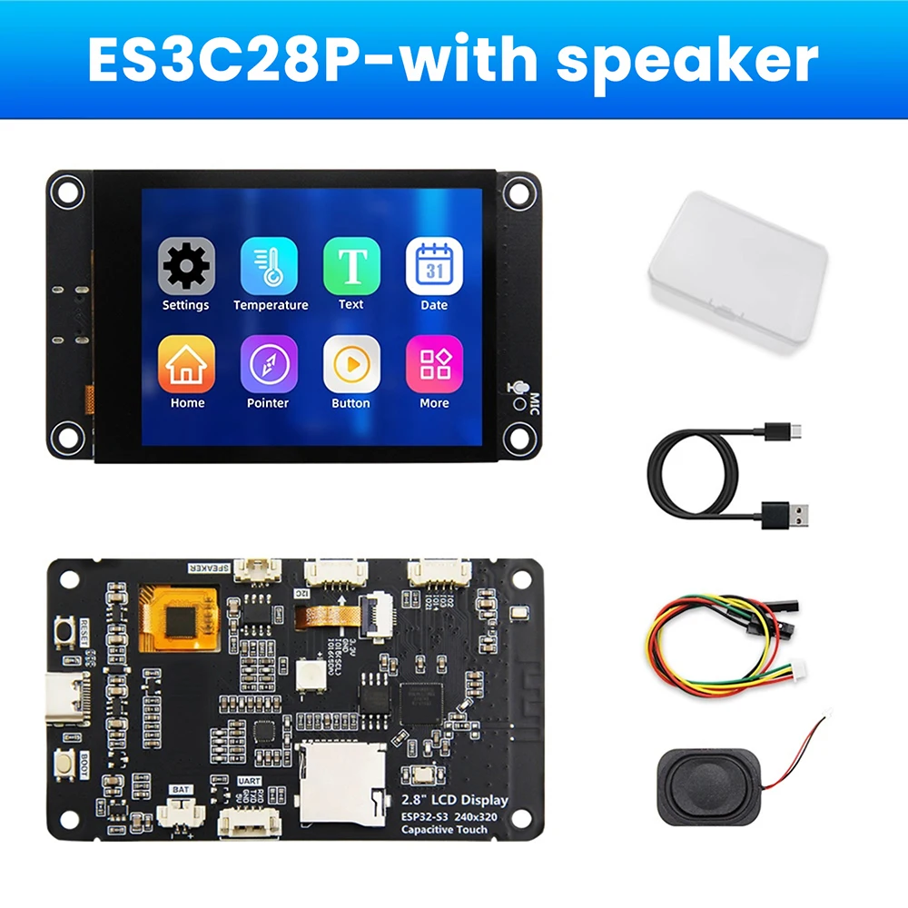 2.0 inch TFT ESP32-S3 Display Development Board Wifi Bluetooth Tft Module Touch Screen Type C ESP32-S3 Development