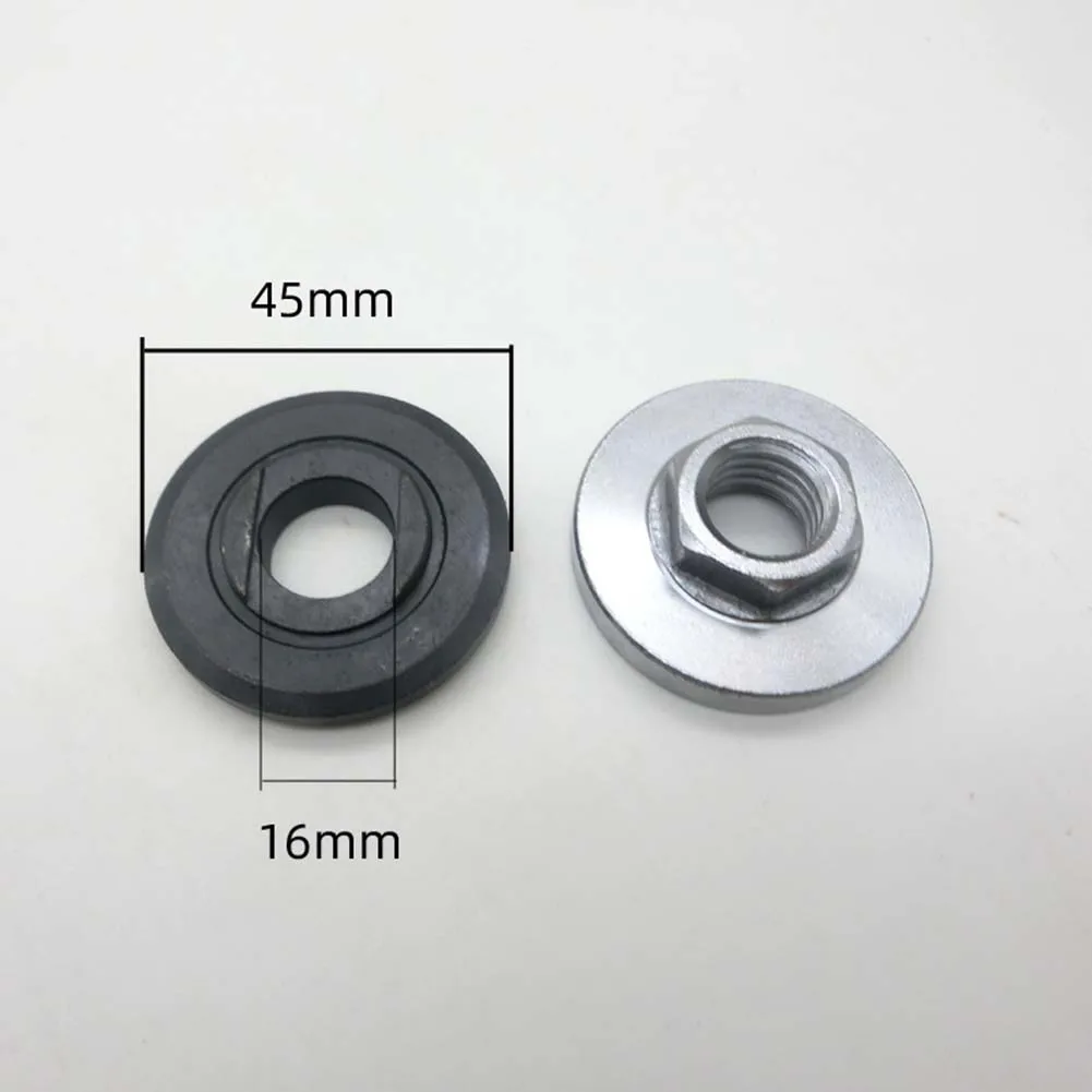 Placa de pressão de metal para moedor de ângulo, 2 peças 5/8-11 rosca, porca de flange interna e externa, moedor de ângulo, placa de pressão de metal