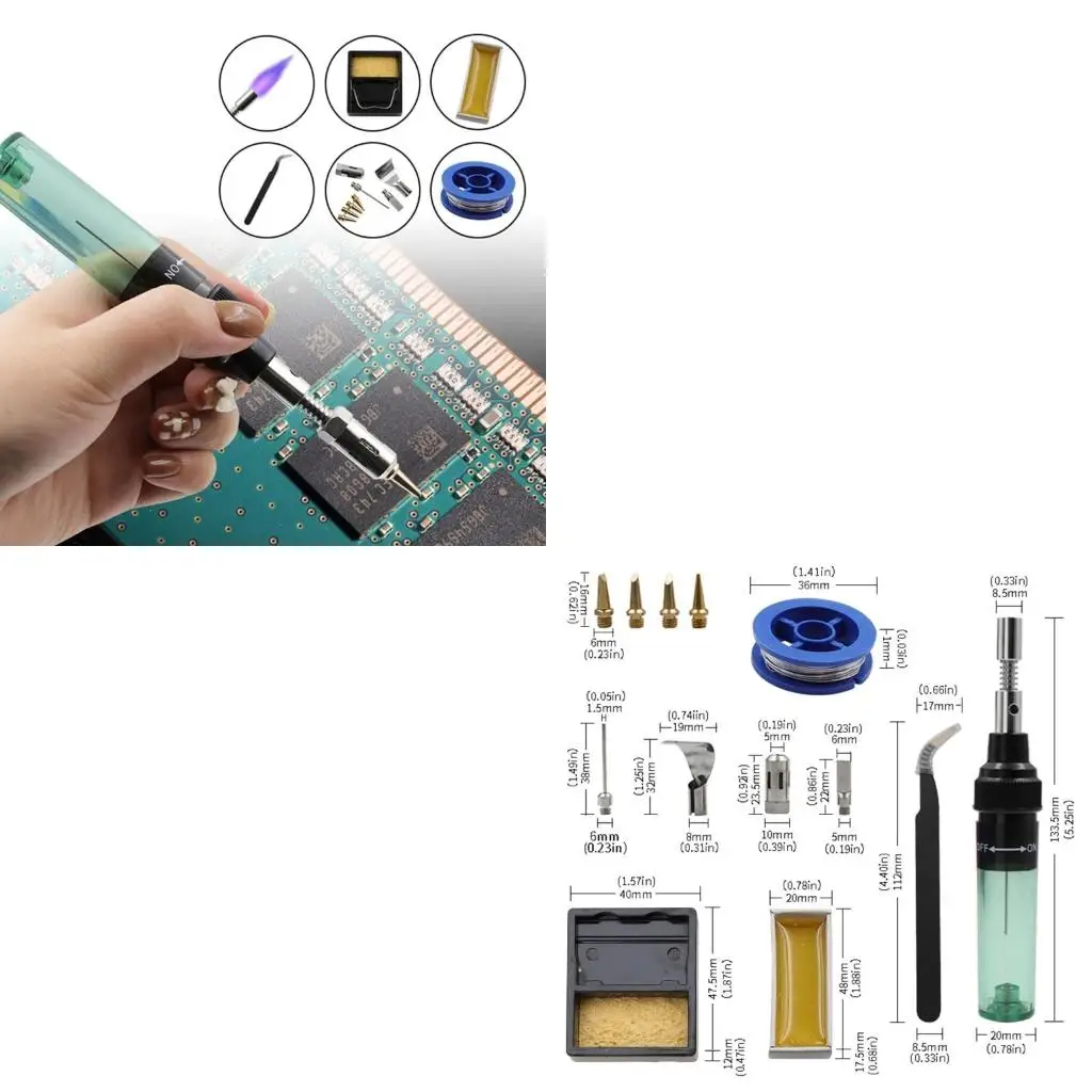 

Fast Heat-up Gas Soldering Iron for High Productivity Lightweight and Convenient