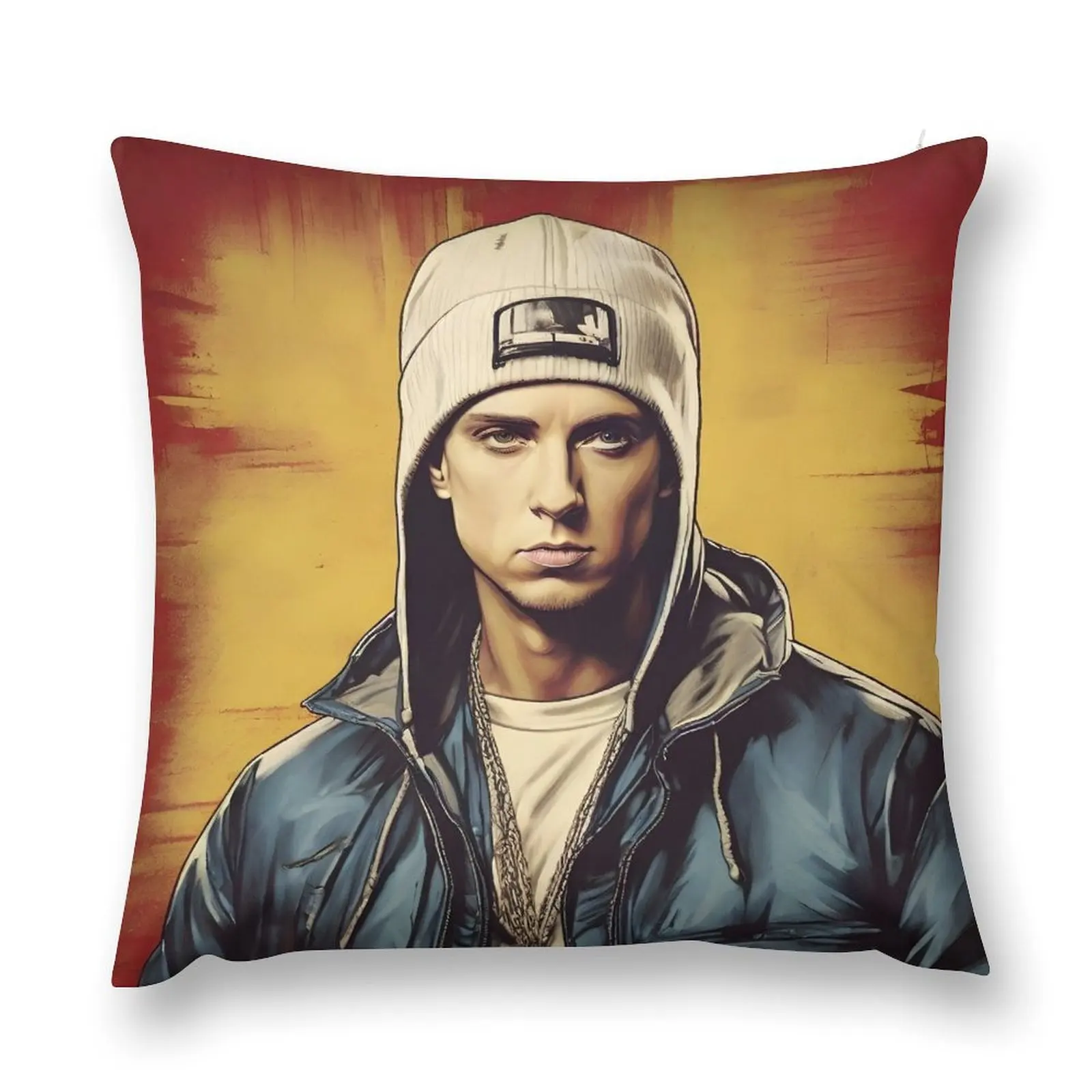 

Eminem vintage poster Throw Pillow Christmas Covers Cushion Cover For Sofa pillow