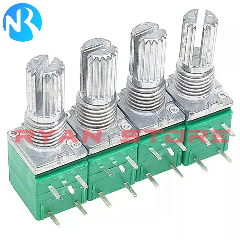 5PCS Potentiometers RK097 RK097N 3/5/6/8Pin 500R B1K 2K 5K B10K 20K 50K B100K B500K 1M Switch Audio Shaft 15mm Amplifier Sealing