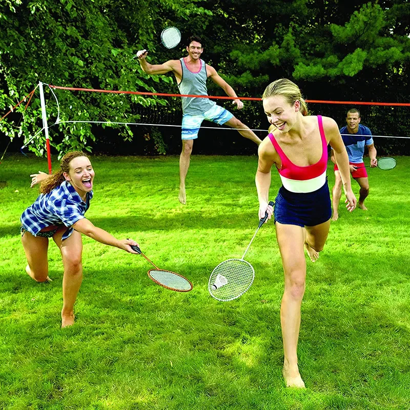 New hot-selling beach volleyball grid set outdoor portable badminton football grid