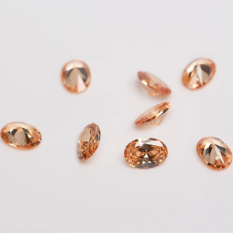 50pcs/lot AAAAA Grade Multicolor 2x3~10x14mm Loose Oval Shape CZ Stone Synthenic Gems Zirconia Stone For Jewelry Making - Image 6