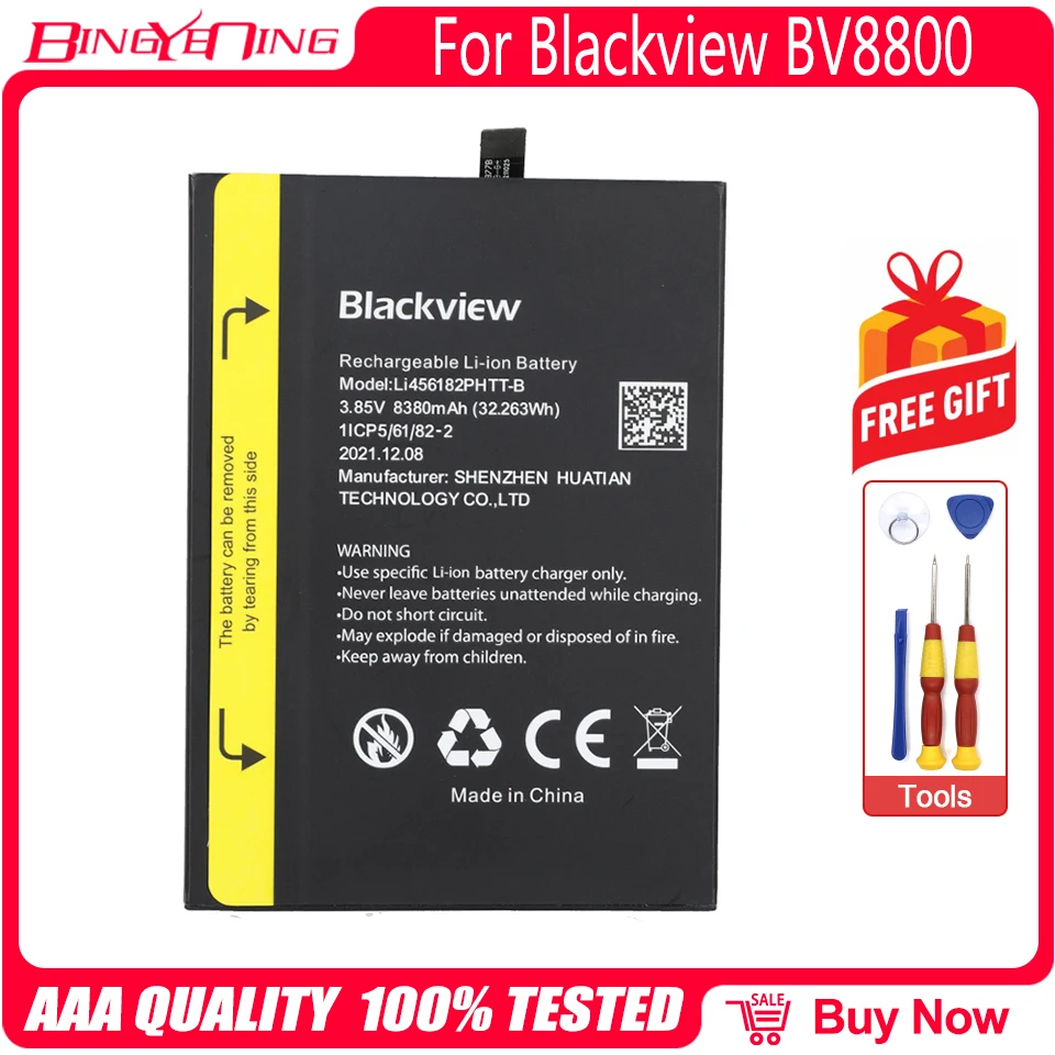 New 100% Original Li456182PHTT-B Battery 8380mAh For Blackview BV8800 BL8800 Pro Mobile Phone Bateria