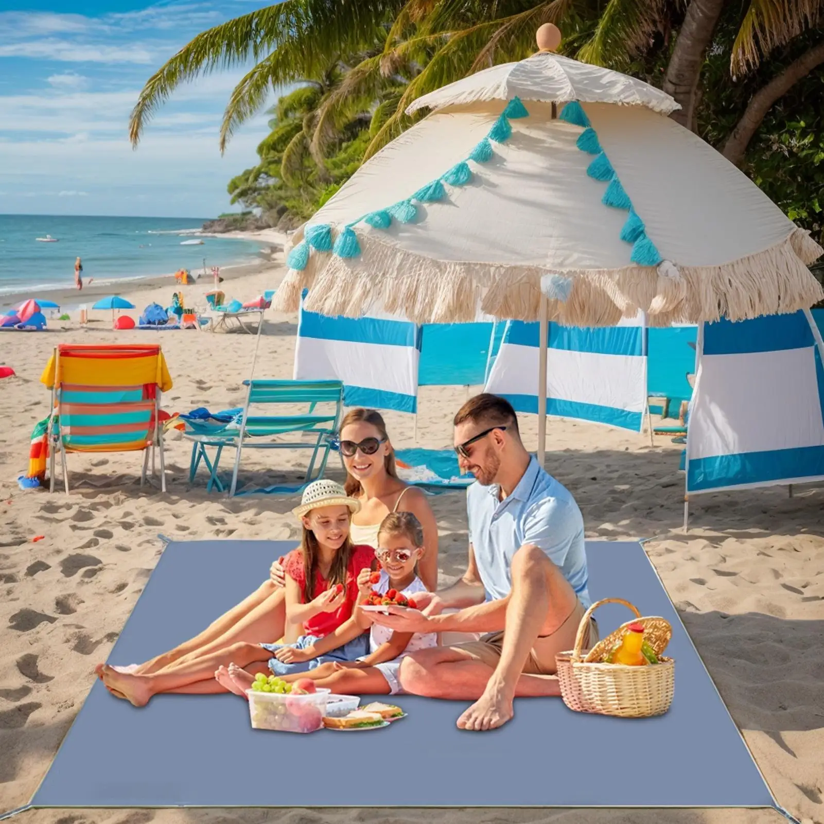 tapis-de-camping-impermeable-bache-de-pique-nique-couverture-de-plage-resistant-a-l'abrasions-surfaces-a-sechage-rapide-facile-a-nettoyer-﻿