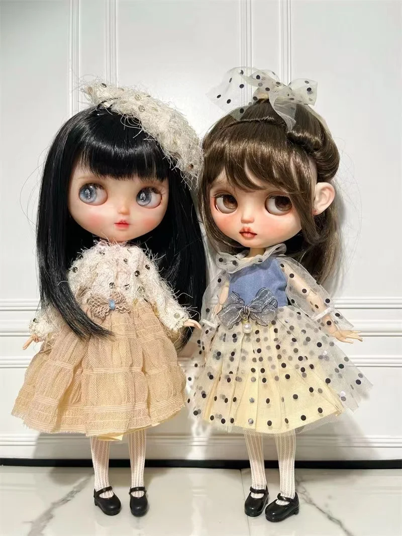 Vêtements à Beurre OB24 Adaptés aux Blythes BJD de 1/6, Robe à la Mode avec Chaussettes, Accessoires de Bricolage, Cadeau pour Fille, Nouvelle Collection