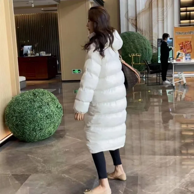 2023 New Women Down Jacket Winter Coat Female Long Parkas Stylish and Simple Outwear Thickened for Warmth and Comfort Overcoat