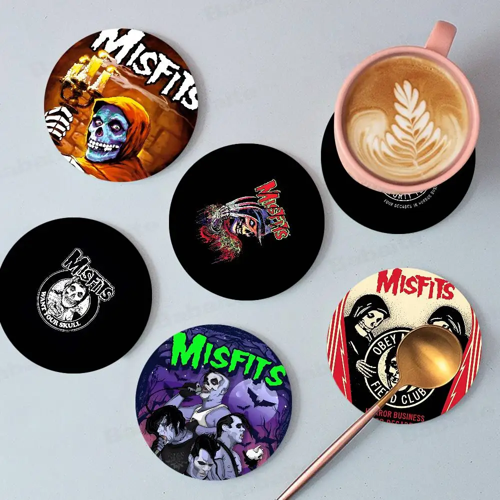 punk band M-Misfits classic music Vintage Wooden Designs for Coffee & Tea, Washable Art Pieces for Cozy Home Cafe
