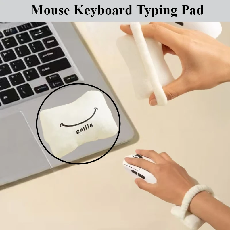 Ergonomic Memory Foam Wrist Rest Pillow Comfortable & Lightweight & Fatigue-reducing Mouse Keyboard Pad Easy Typing Hand Support