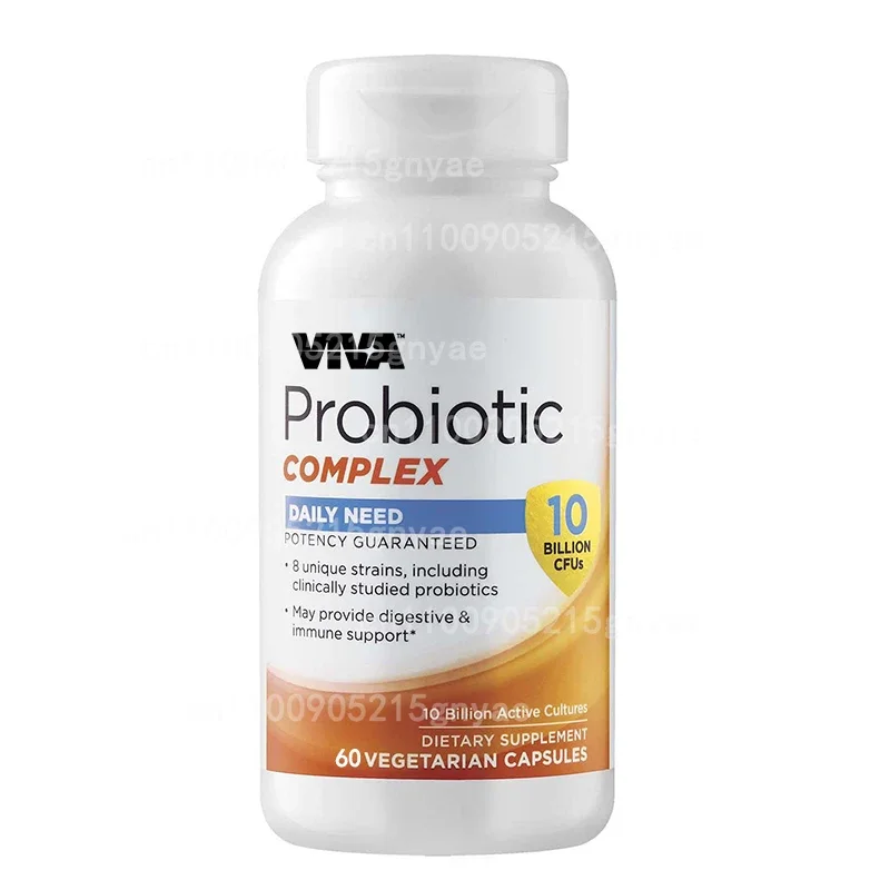 

Probiotic Capsules with 120 Billion CFU, 17 Strains - Supporting Intestinal Immunity and Digestive Health with 60 Capsules