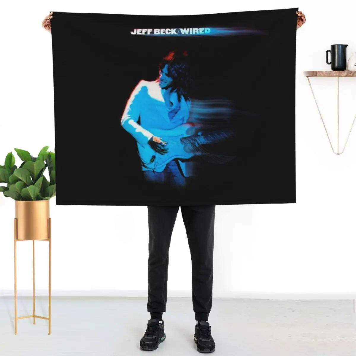 Jeff Beck wired Throw Blanket Stylish Decor Blanket Gift for Friends Roommate