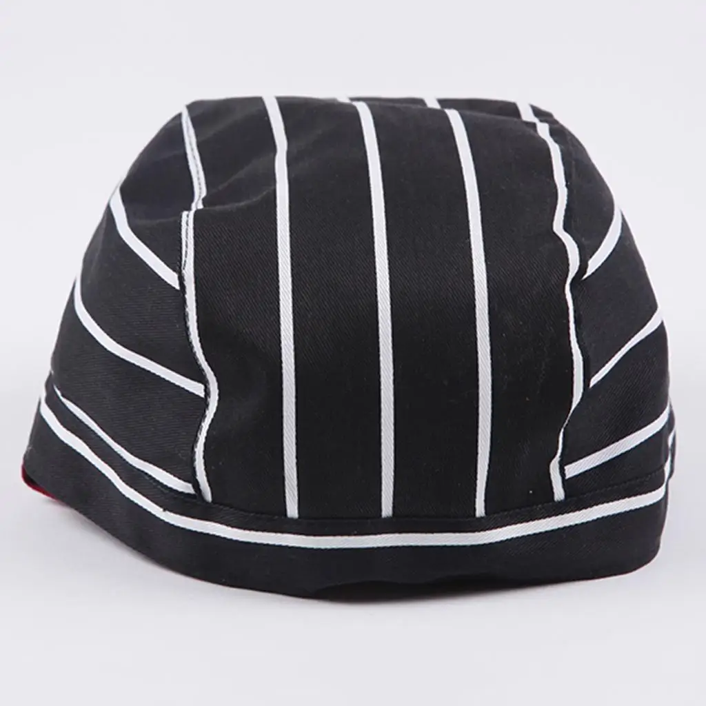 Fashion Skull Cap Adjustable Chef Cap Breathable Kitchen Headdress for Restaurant and Bakery