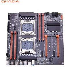QIYIDA X99 Dual Motherboard X99 C612 Chip Supports LGA 2011-3 CPU DDR4 RAM NVME NGFF M.2 USB3.0 SATA3.0 PCI16X