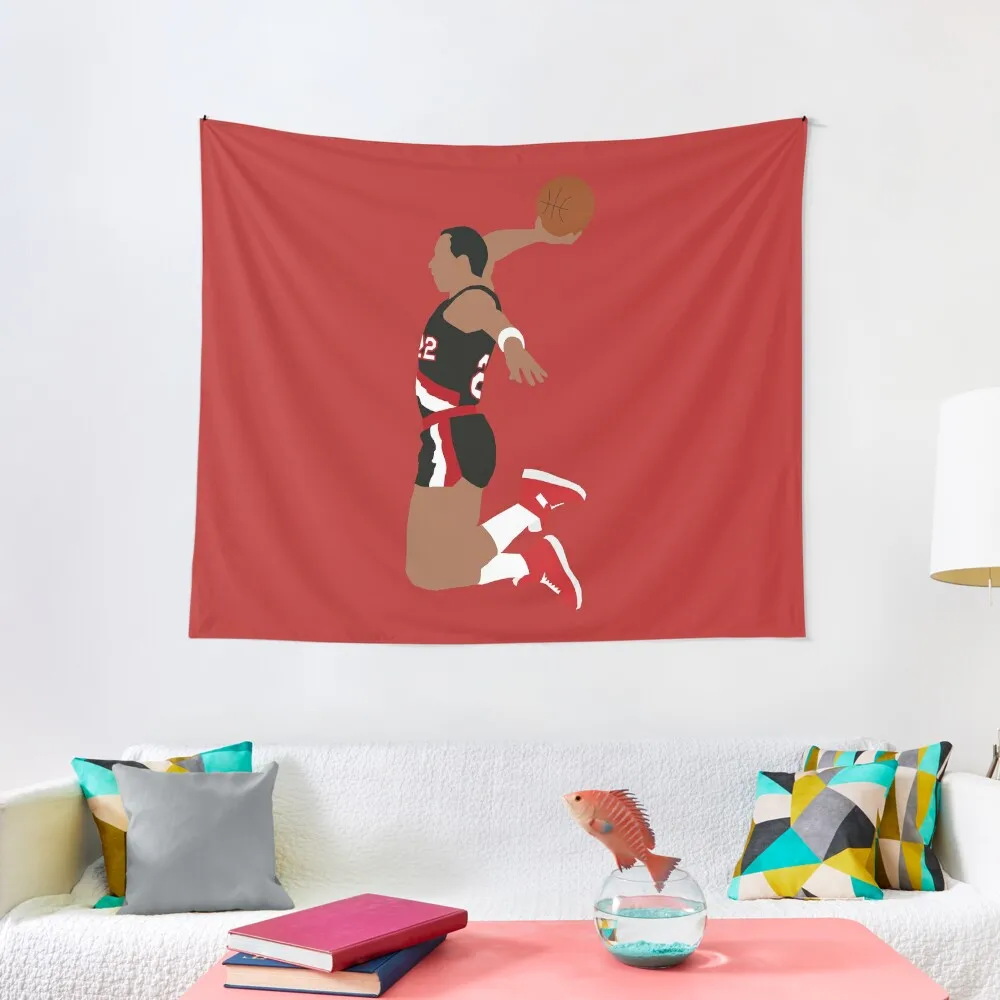 

Clyde Drexler Dunk Tapestry Room Decoration Korean Style Wallpaper Bedroom Things To The Room Tapestry