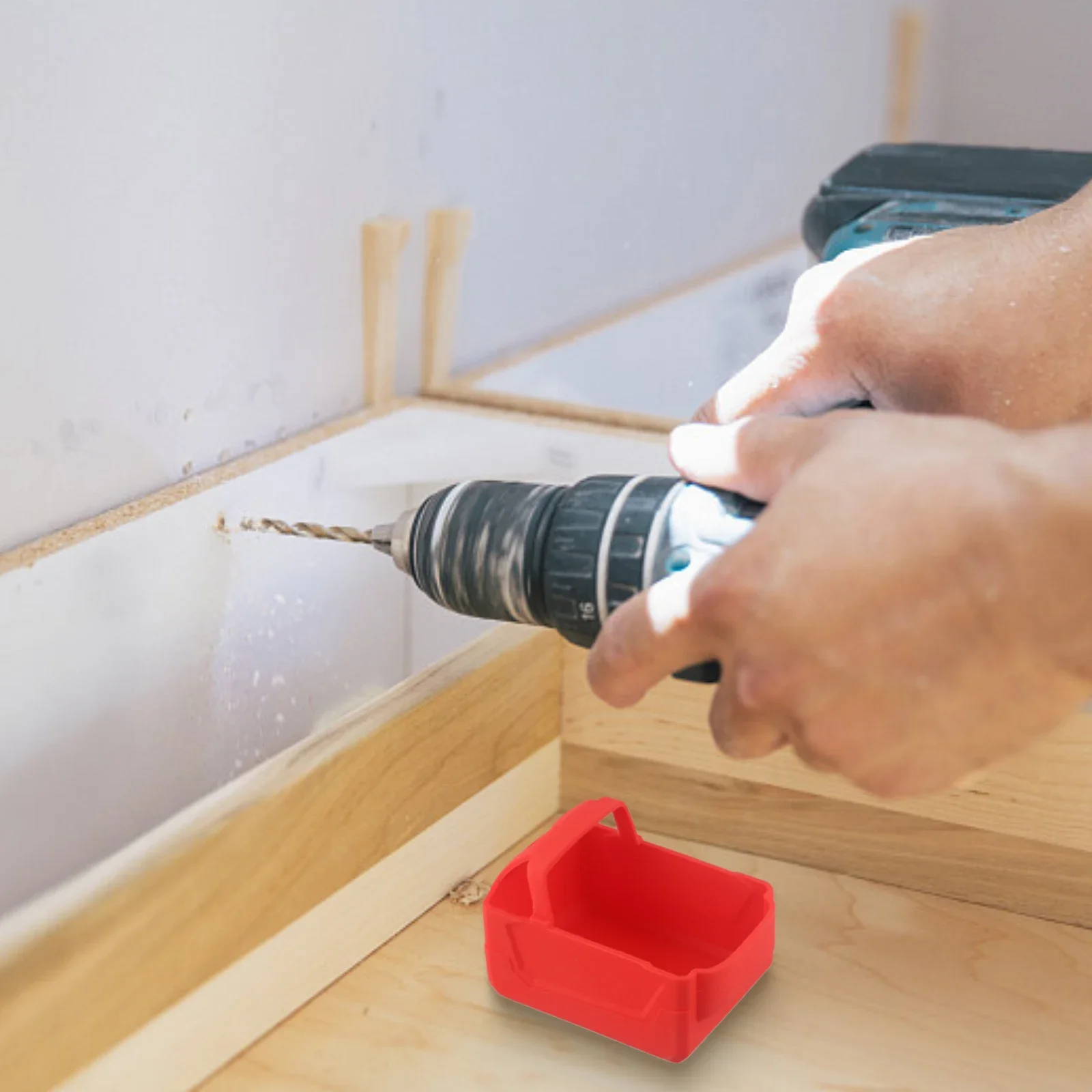 للاستخدام الخارجي، غطاء بطارية 18 فولت، لون كصورة، سهل التركيب، حماية من السقوط، مواد عالية الجودة، يطيل عمر البطارية #4