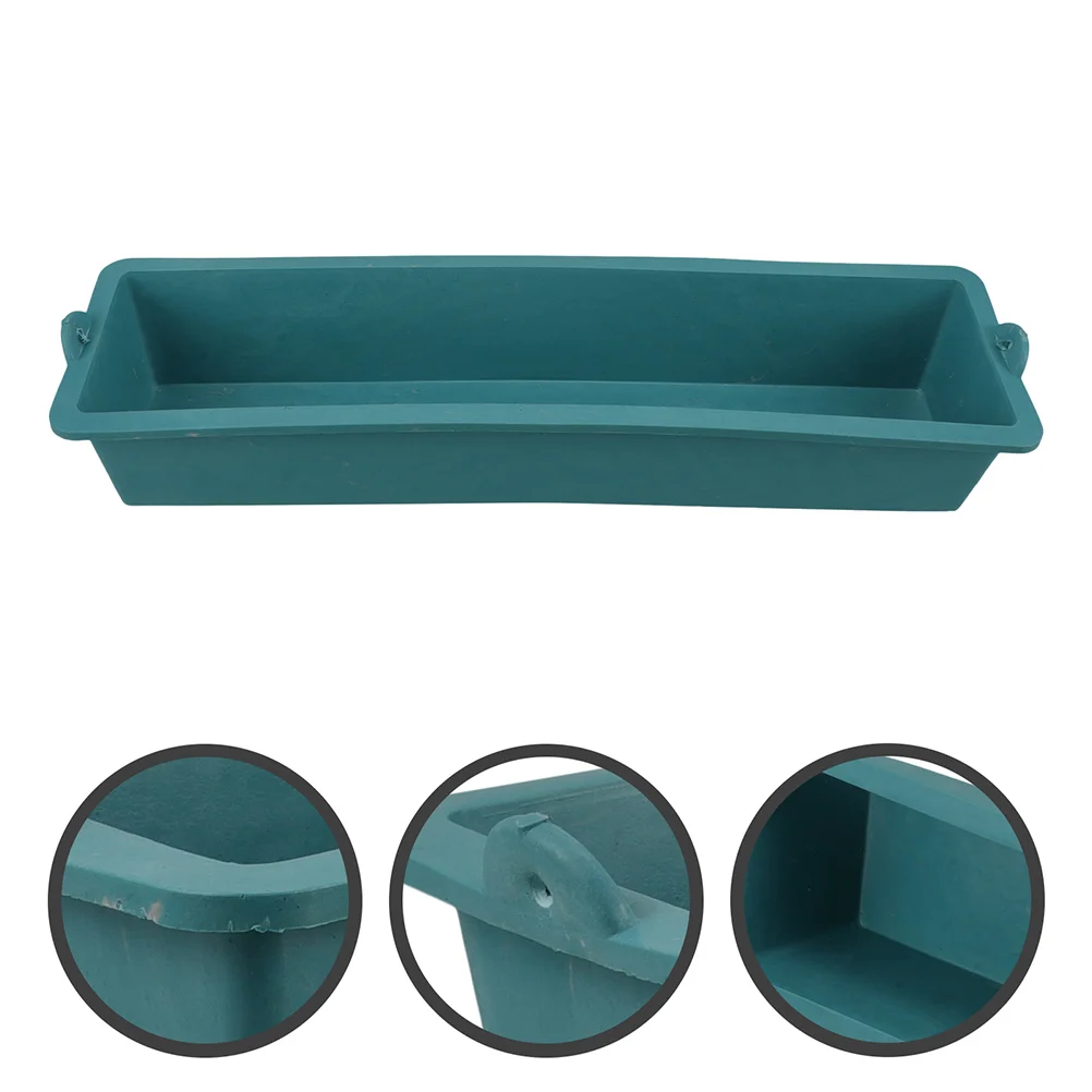 2 Pcs Farming Equipment Livestock Food Feeder Trough Plant Pot Planter Boxes Long Pots Plastic Nursery Rectangular